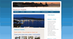 Desktop Screenshot of bodrumhotelsbodrum.co.uk